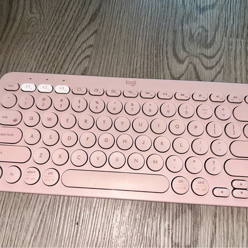 Logitech Pebble Rose Wireless Keyboard